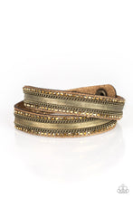 Load image into Gallery viewer, Paparazzi Rocker Rivalry - Brass Bracelet