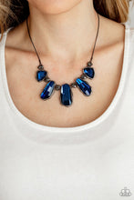 Load image into Gallery viewer, Paparazzi Cosmic Cocktail - Blue Rhinestone Necklace