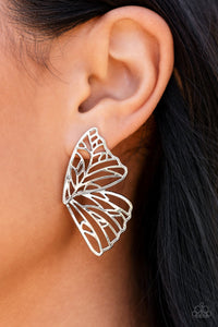 Butterfly Frills - Paparazzi Earrings