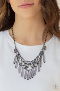 Uptown Urban  - Multi Oil Spill - Paparazzi Necklace